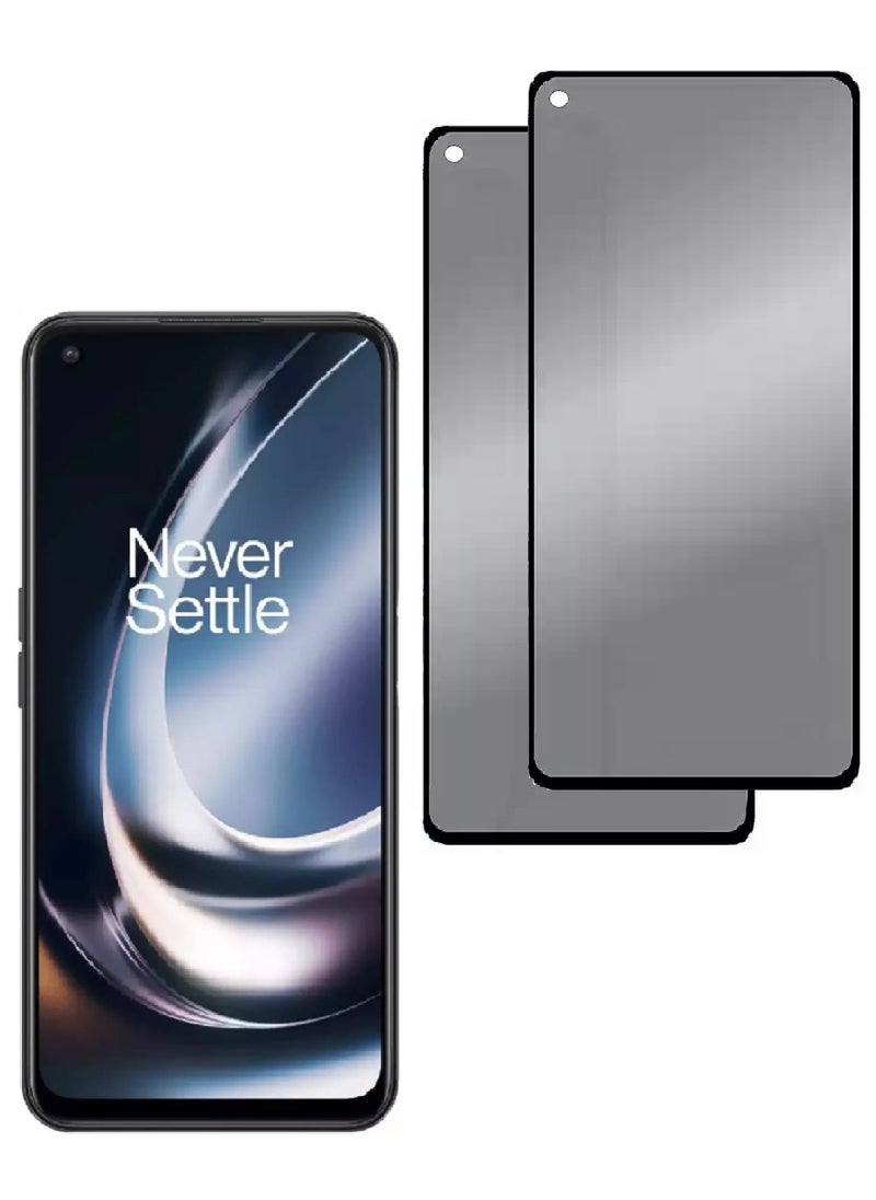 we3 2 Piece Tempered Glass Screen Protector Anti-Spy Privacy Designed For OnePlus Nord CE 2 Lite 5G Full Glue Edge to Edge Full Screen Coverage And Bubble Free  - Image 1