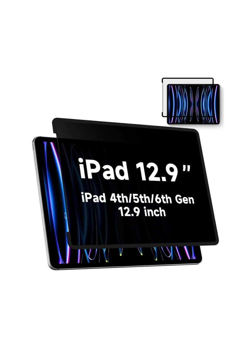 Upgrade Privacy Screen Protector for iPad Pro 12.9 inch (2021,2020,2018)/ iPad Pro 5th/4th/3rd Generation, Fully Removable Anti Spy Glare Blue Light Filter, High Sensitive/Bubble Free/Detachable - Image 1