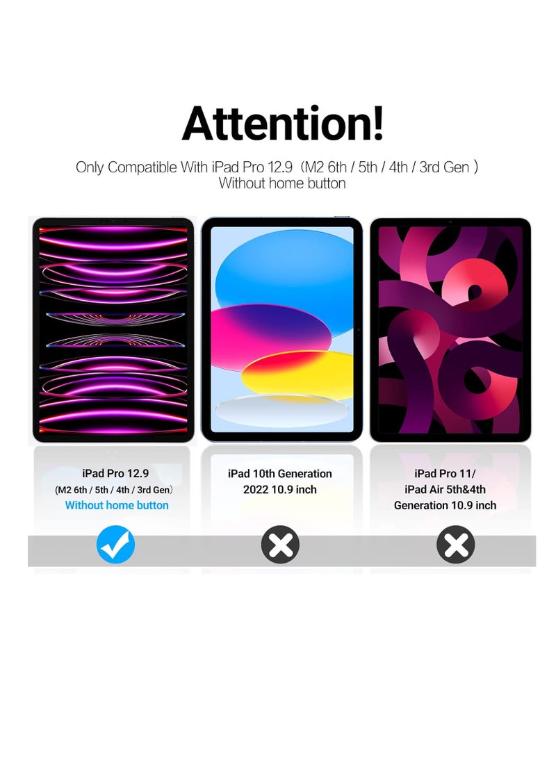 Upgrade Privacy Screen Protector for iPad Pro 12.9 inch (2021,2020,2018)/ iPad Pro 5th/4th/3rd Generation, Fully Removable Anti Spy Glare Blue Light Filter, High Sensitive/Bubble Free/Detachable - Image 2