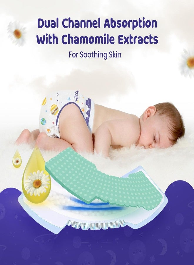 Bumtum Baby Overnight Diaper Pants - Size NB (2-5 kg), 36 Count | All night Absorption with Pillow Soft Comfort | No Leak | 100% Rashfree | With soothing Chamomile Microbial Layer | Pack of 1 - Image 5