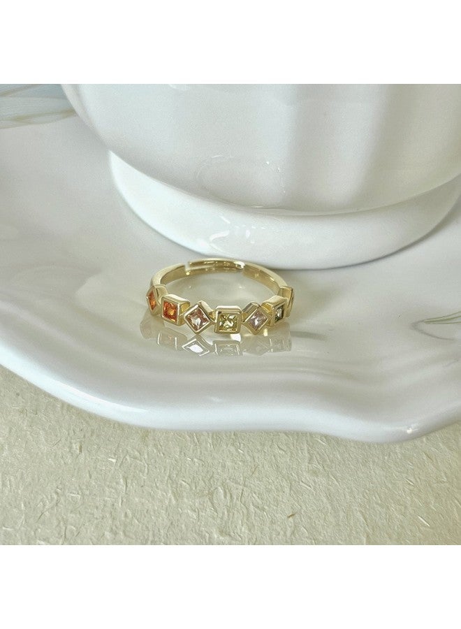 Fantasy All-match Sweet Hepburn Style Ring Women's Exquisite Flower Niche Design High-grade Open Ring Bracelet