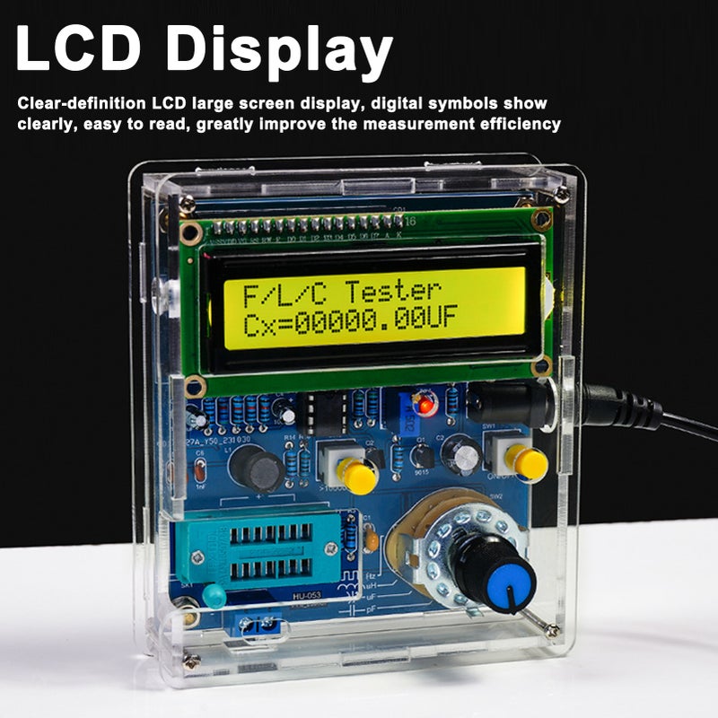Capacitance Measurement Meter Multi-functional Design Lcd Display - Sw3 Self-locking Switch Function Inductance Frequency Measurement Meter for Diy Electronics Enthusiasts and Beginners - Image 5