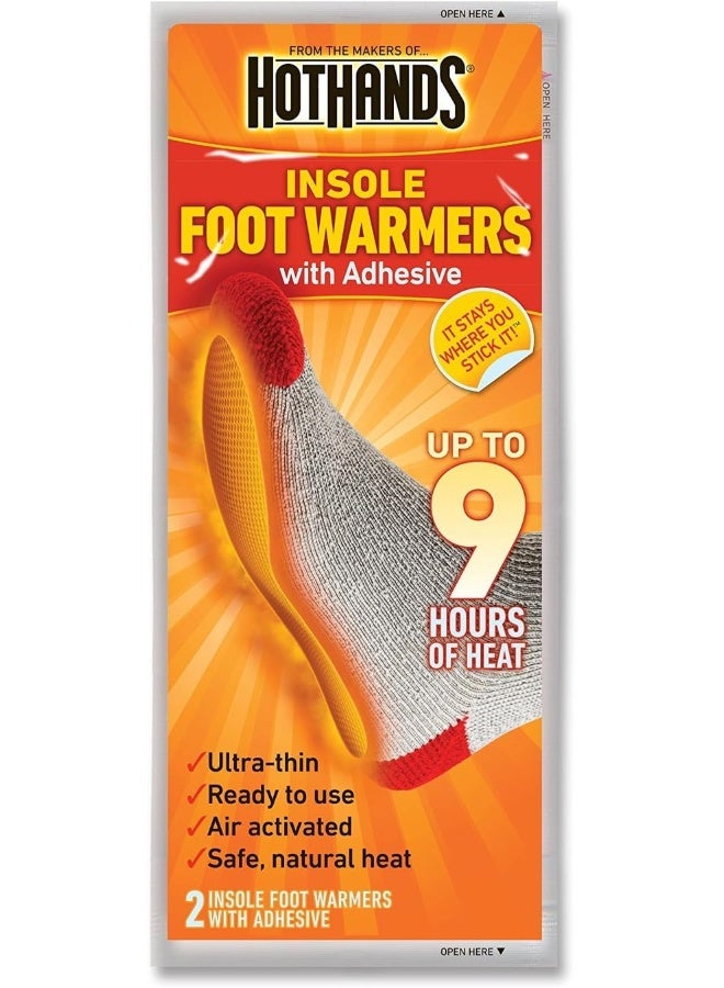 HotHands Insole Foot Warmers with Adhesive 2 Pack - 2 per Pack = 4 Total - Image 1
