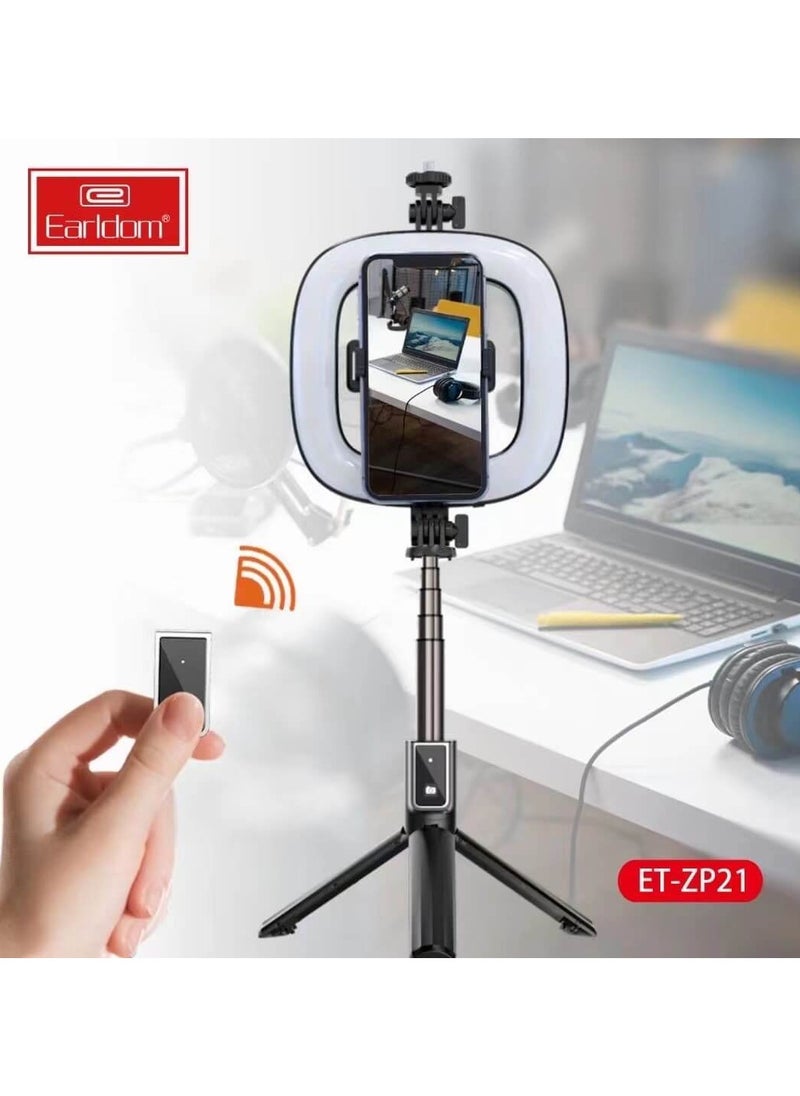 Earldom - Earldom ZP21 Multifunctional Live Broadcast Foldable Ring Light - Image 1