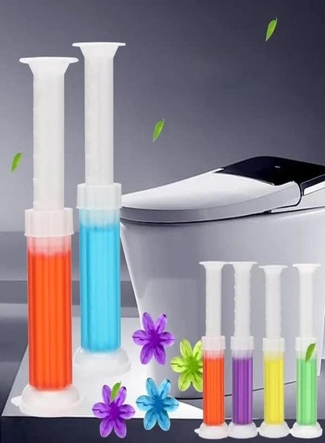 JD PRO |Toilet cleaner And Freshener | Flower Toilet Gel Cleaner For Remove Bad Smell | Injection | Bathroom Toilet Cleaning Gel Pack of 2 (Multicolor) - Image 3