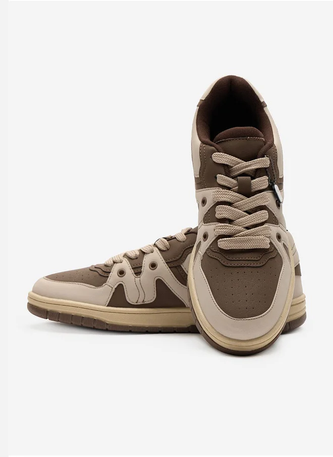 The Souled Store  The Souled Store Men Urban Blaze Colourblocked Low Top Sneakers  | Best Price UAE