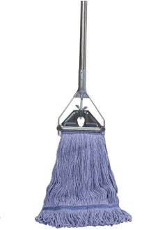 ALMUFARREJ Mop , Heavy Duty Industrial Mop with 67inch Stainless Steel Handle , Loop end String Wet Mop for Floor Cleaning  - Image 2