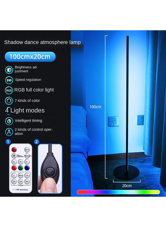 الأزرق جي دبليو مصباح أرضي إبداعي جديد بسيط في غرفة المعيشة في شمال أوروبا ، مصباح طاولة غرفة نوم إبداعي ، مصباح أريكة بجانب سرير الفندق - Image 1