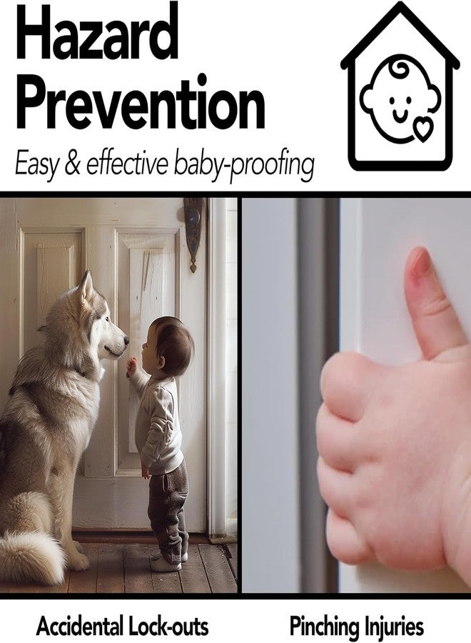 Leeonz Baby Cartoon Door Stopper, Children's Anti-Pinch Safety Creative Door Stop, Windproof Door Stopper to Prevent Closing, Baby Safety Door Card (3Piece,Black-Panda) - Image 5