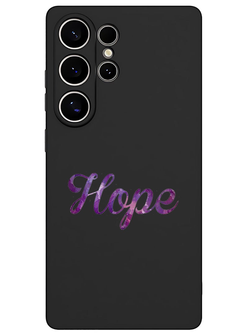 Theodor Protective Slim Fit Case Liquid Silicone Cover with Full Body Protection Anti-Scratch Shockproof Case For Samsung Galaxy S25 Ultra (Black) - Hope - Image 1