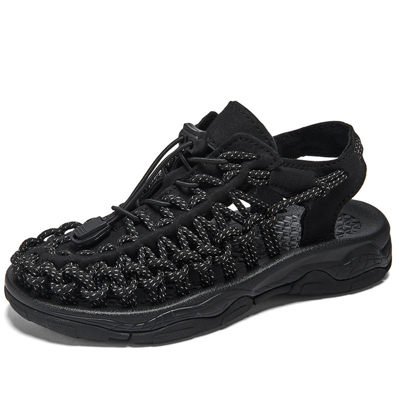 New Sandals Woven Small Children'S Sandals Medium Children'S Sandals Men'S Sandals Large Children'S Sandals Beach Shoes Roman Sandals - Image 1