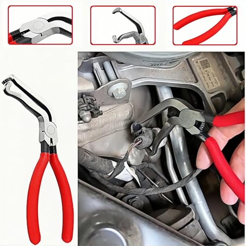 Shrandi 6PCS Automotive Electrical Disconnect Pliers Set, Depinning Tool for Electrical Terminal & Hose Clip Removal,Professional Automotive Electrical Clip Removal - Image 5