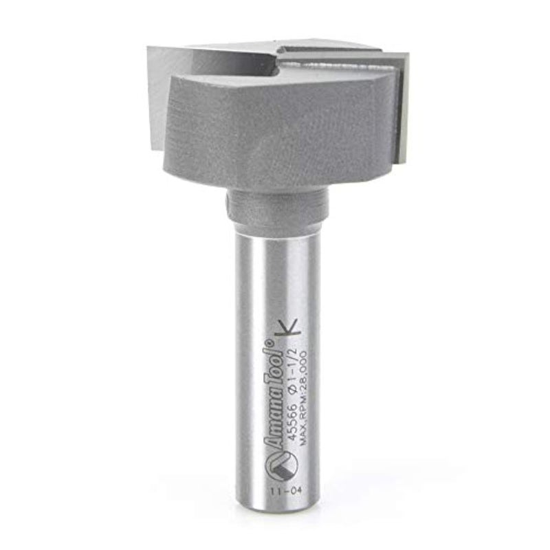 Amana Tool 45566 Carbide Tipped Bottom CleaningSpoilboard 112 Dia x 58 x 12