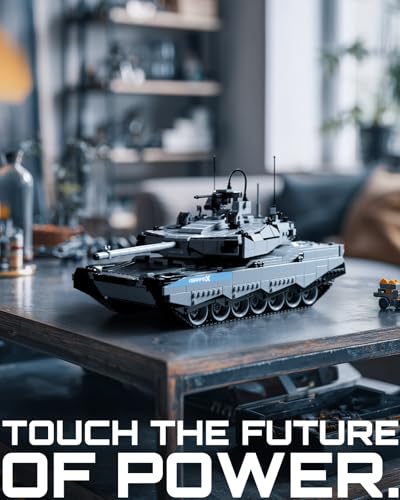 Nifeliz Military AbramsX Tank Model Set Modern Army Main Tank Building Set for Adults to Build and Collection Display Model for Military Enthusiasts 2136 PCS NF10300 - Image 5