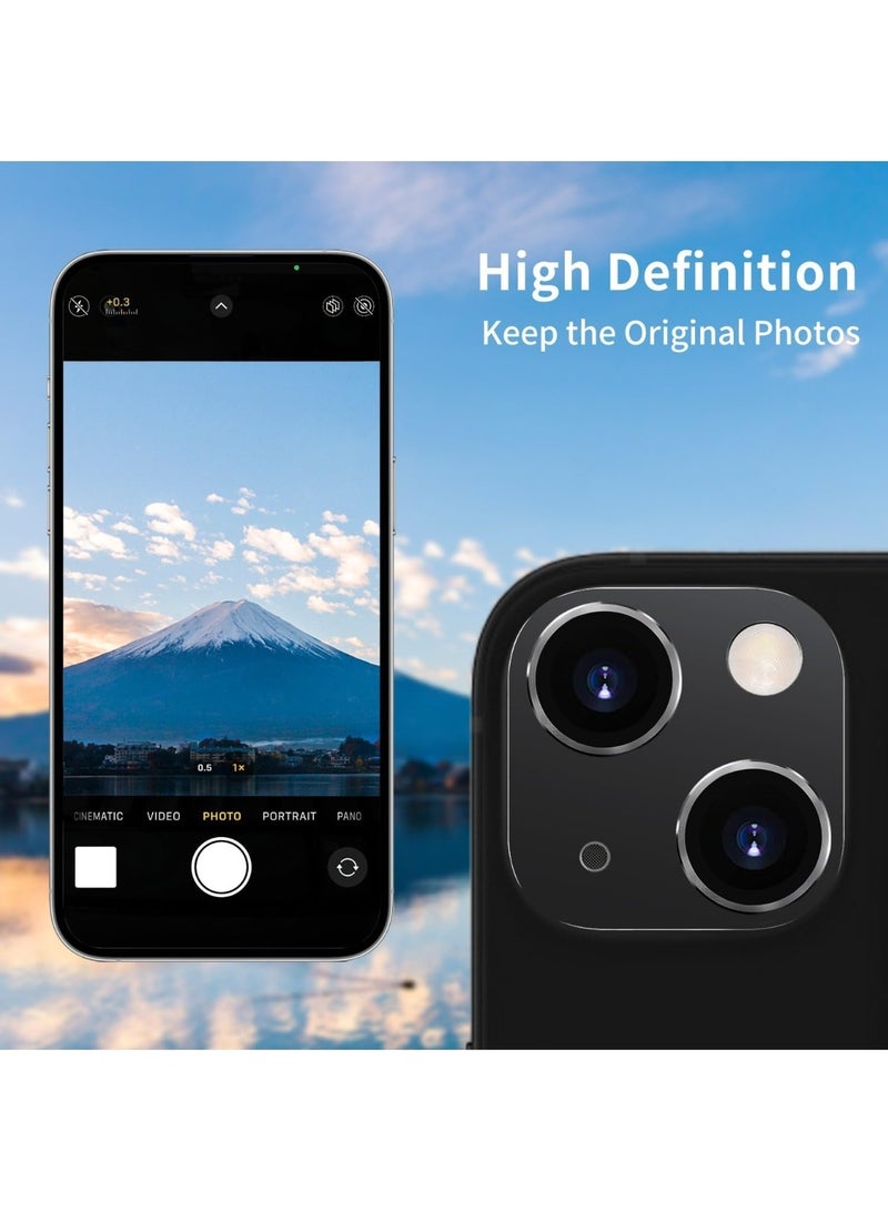 CHU DAI 2-Pack Camera Lens Protector for iPhone 14/ iPhone15 / iPhone16 , 9H Tempered Glass, Anti-Scratch, Case Friendly, Does Not Affect Night Shots, HD Clear  - Image 3