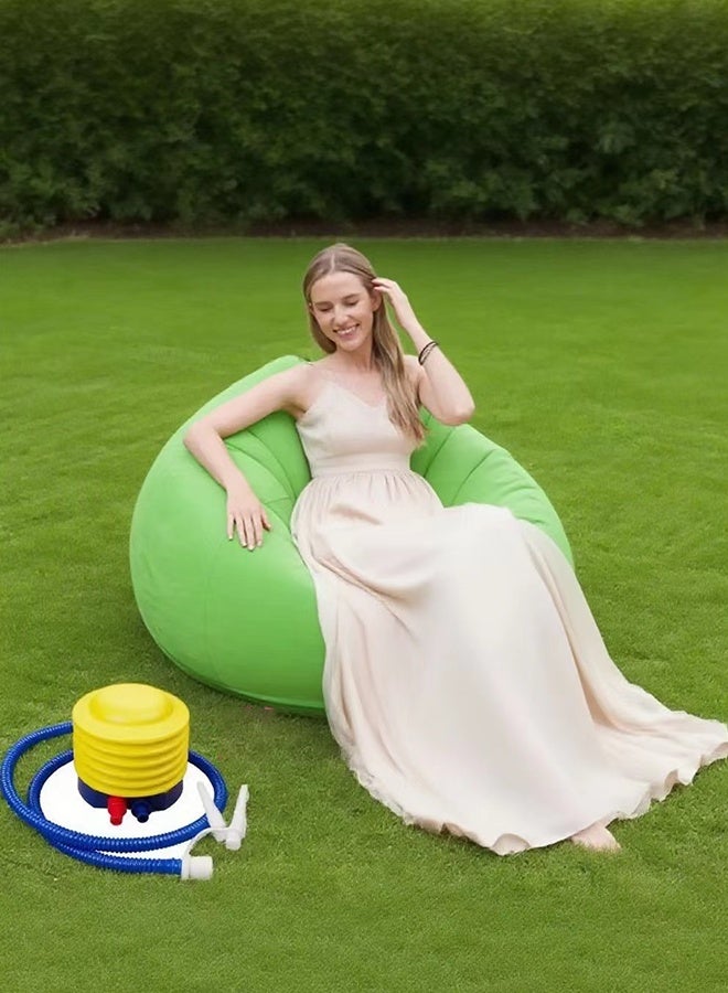Generic Inflatable Bean Bag Chair Super soft, no padding Sofa Chair Furniture Accessories Washable, foldable, easy to carry, ergonomic, suitable for outdoor use Suitable for balcony camping  - Image 1
