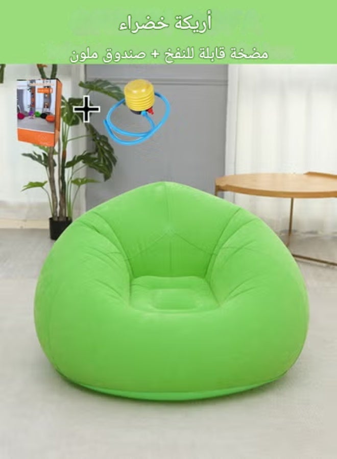 Inflatable Bean Bag Chair - Ultra Soft Sofa Chair Furniture Accessory Machine Washable, Foldable, Portable, Ergonomic, Suitable for Outdoor Use Ideal for Balcony Camping - Image 3
