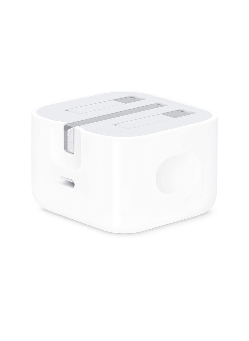 Type C Fast Charger PD 20W Power Adapter for iPhone 13/12/11/14 Series, Plug PD Power Adapter Wall Plug Compatible with iPhone 14 13, 13pro 12 Pro Max/12 Mini/SE (White)
