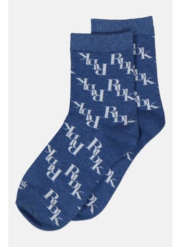 Reebok Kids Boy 1 Pair Crew Socks, Blue 