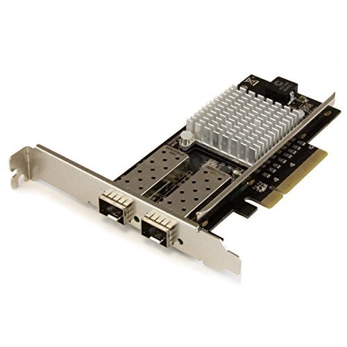StarTech.com 10G Network Card - 2X 10G Open SFP+ Multimode LC Fiber Connector - Intel 82599 Chip - Gigabit Ethernet Card (PEX20000SFPI) - Image 1