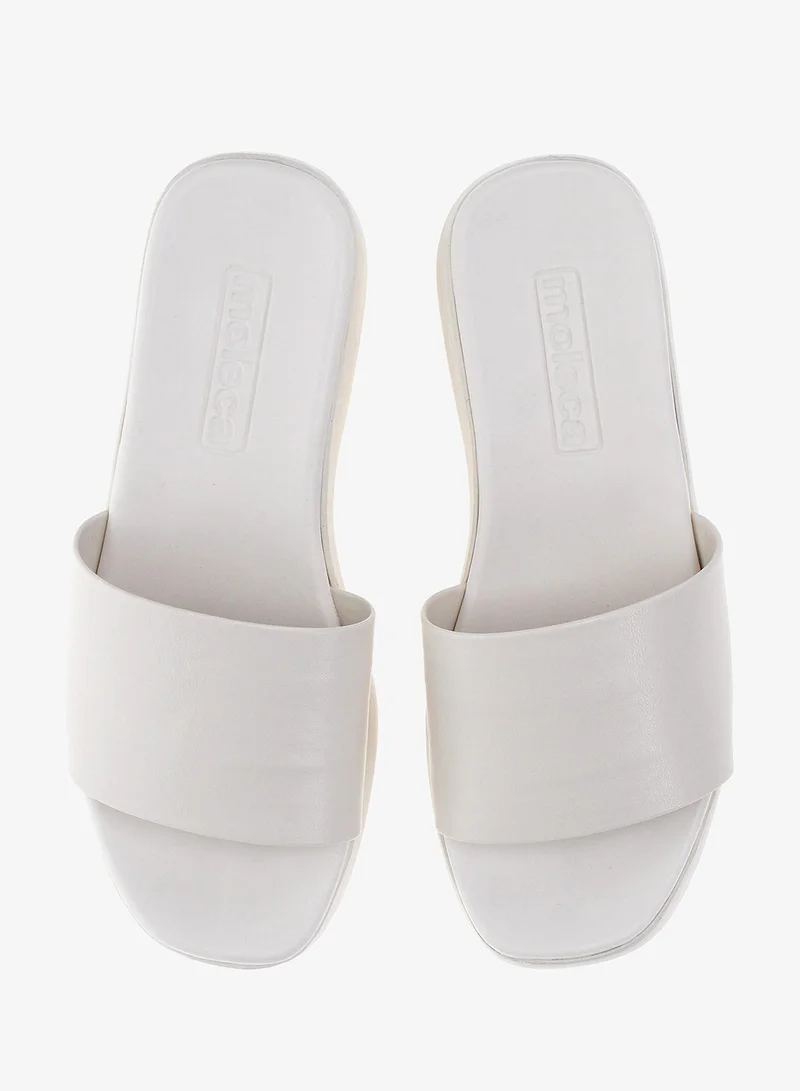 Moleca Off-White Ladies Casual Slip-On Shoes – Lightweight & Comfortable Everyday Footwear for Women | Best Price UAE