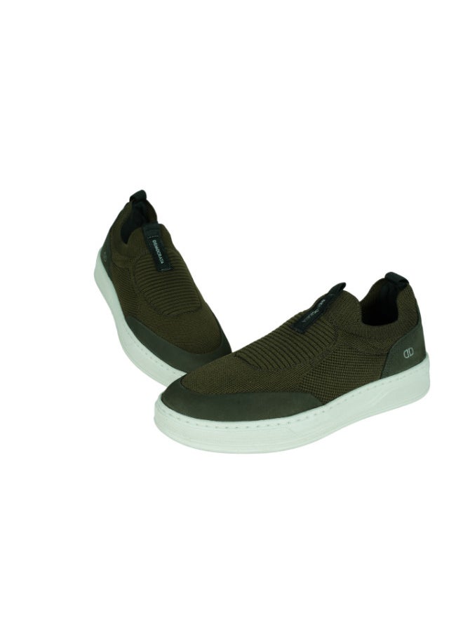 DEMOCRATA - 032-122 Democrata Mens Sneakers Olive 122115-005 Olive - Image 1