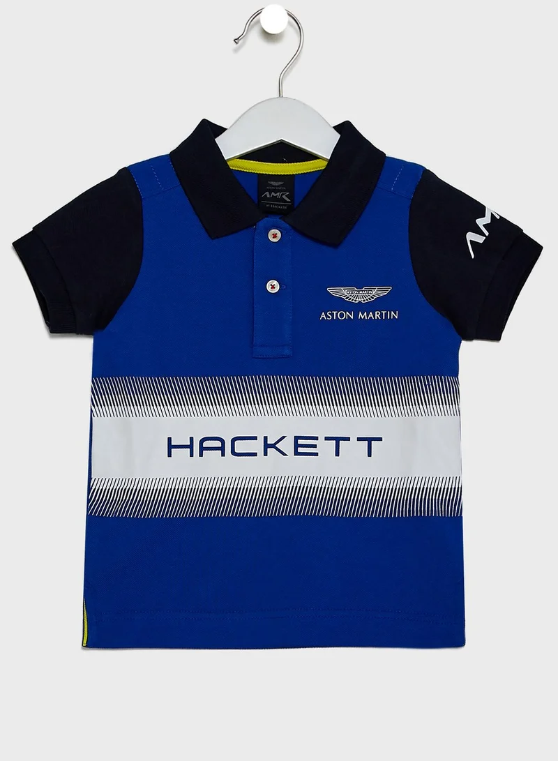 Hackett Kids Slogan Polo