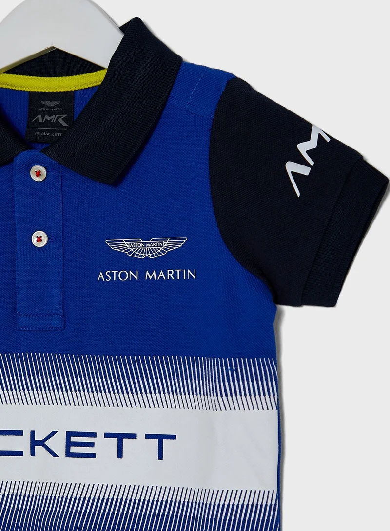 Hackett Kids Slogan Polo