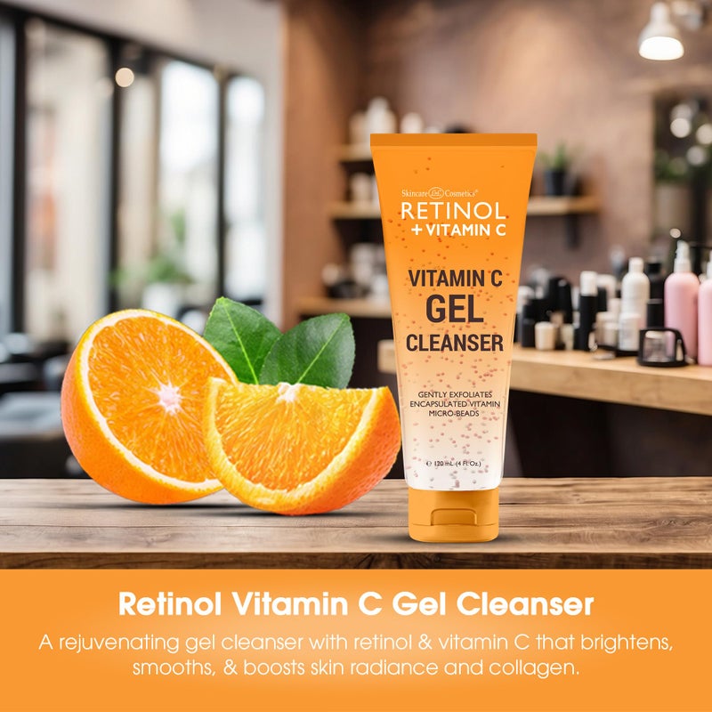 LIVAURA Retinol + Vitamin C Cleanser Face Wash, Brightens and Reduces Signs of Aging, Fine Lines and Uneven Texture, 4 Oz - Image 2