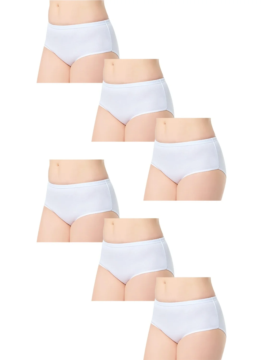 Tutku Women's 6-pack Lycra Bato | White 0924