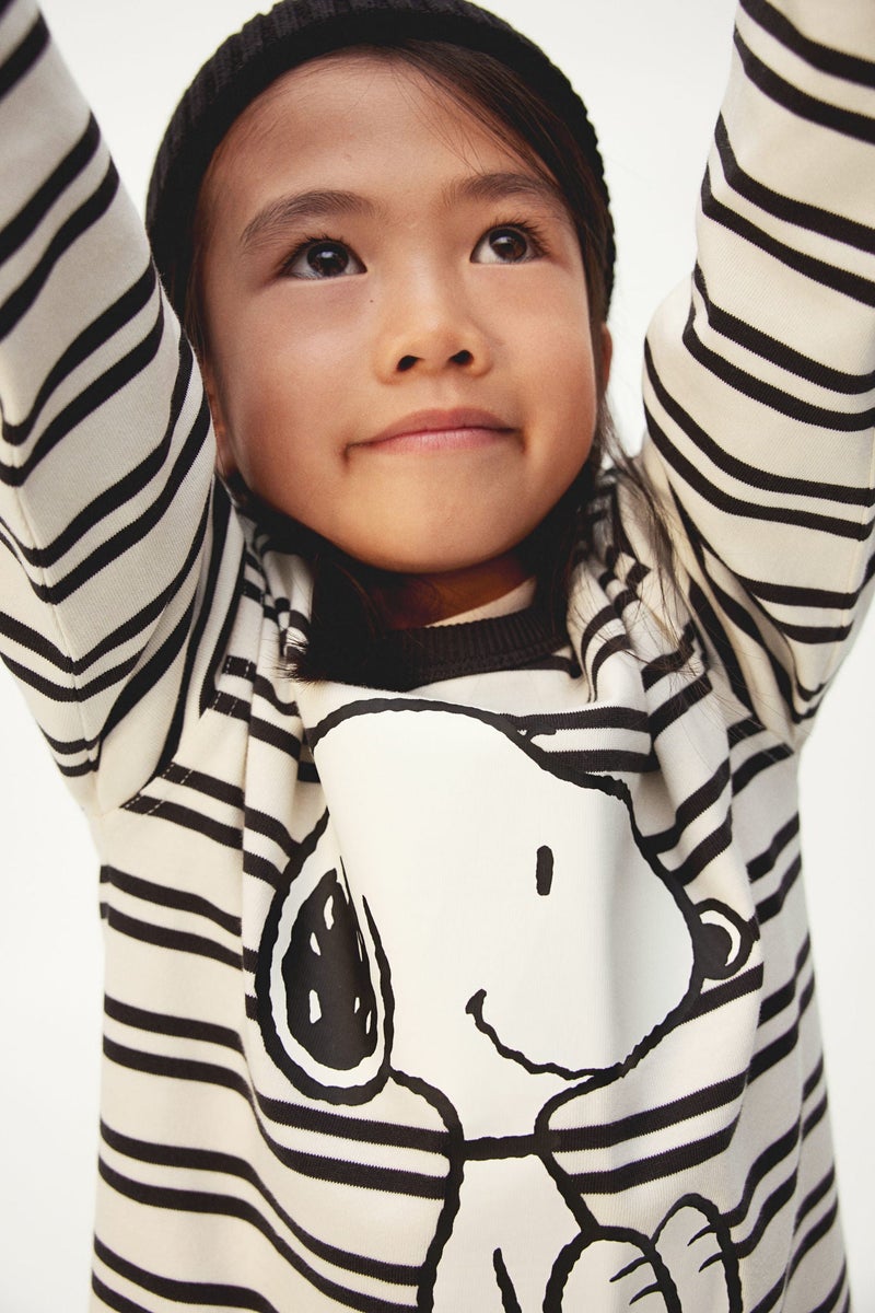 H&M Printed Long-Sleeved Jersey Top - Image 3