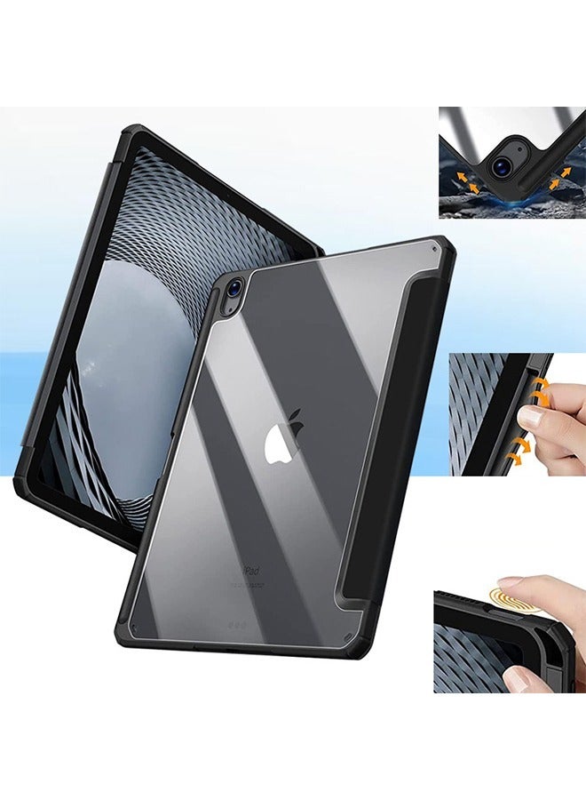 GROIC iPad Air 5th/4th Generation 10.9 Inch (2022/2020) Case ,iPad Pro 11 Inch Case with Transparent Shockproof Back Cover【Built-in Pencil Holder,Auto Sleep/Wake,Camera Protection，Support Apple Pencil Cha - Image 2