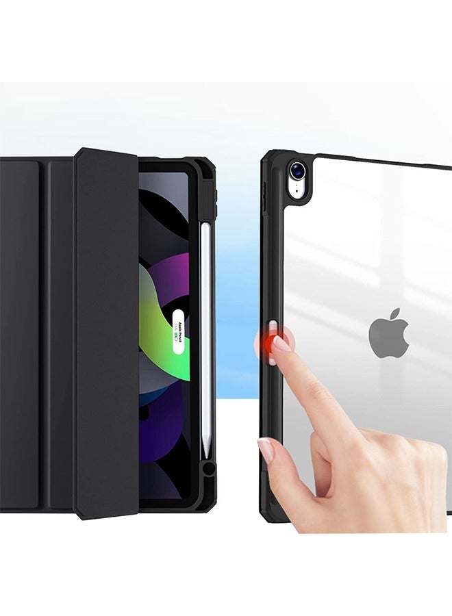 GROIC iPad Air 5th/4th Generation 10.9 Inch (2022/2020) Case ,iPad Pro 11 Inch Case with Transparent Shockproof Back Cover【Built-in Pencil Holder,Auto Sleep/Wake,Camera Protection，Support Apple Pencil Cha - Image 3