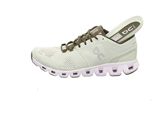 On Running Mens Cloud X Synthetic Textile Aloe White Trainers 9 US - Image 2