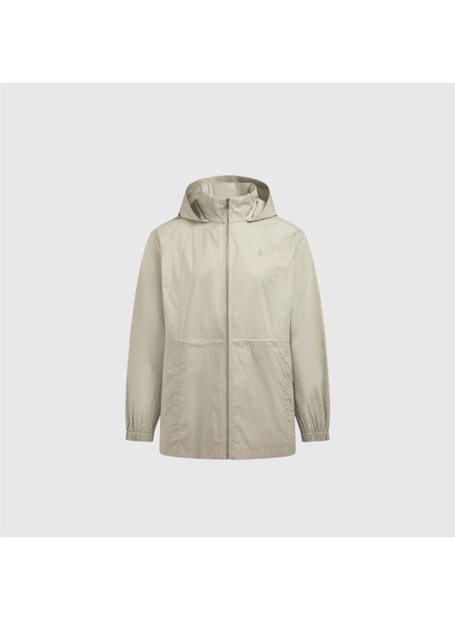 Hush Puppies Comfortable Cotton-feel Thin Hooded Windbreaker Jacket For Women, Versatile Daily Casual Sporty Jacket For Spring And Autumn - Image 5
