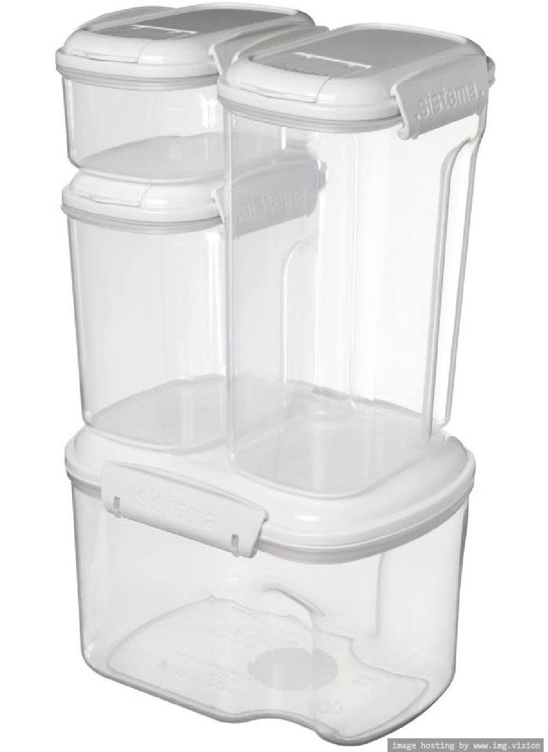 sistema - Sistema Bake It Mini Bakery 285ML, is stackable and perfect for storing smaller baking ingredients, and its Microwave, Dishwasher safe and BPA Free. - Image 1