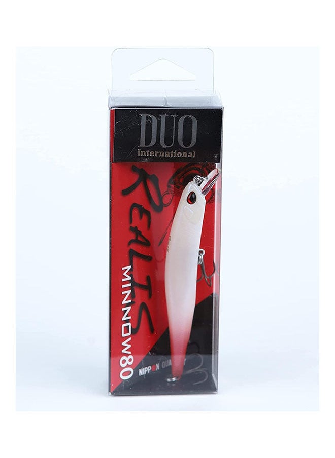 Duo - Realis Minnow Rt Plastic Fish Hook 80 Sp Ivory Pearl - Image 1