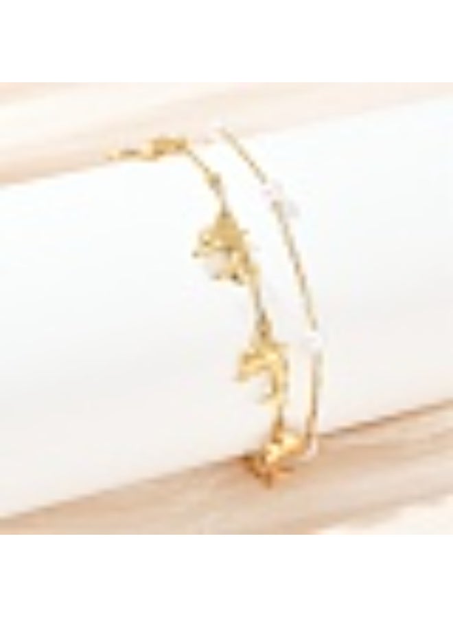 Ucanbe Dolphin Pendant Ocean Series Anklet – Stainless Steel Beach Ankle Chain - Image 3