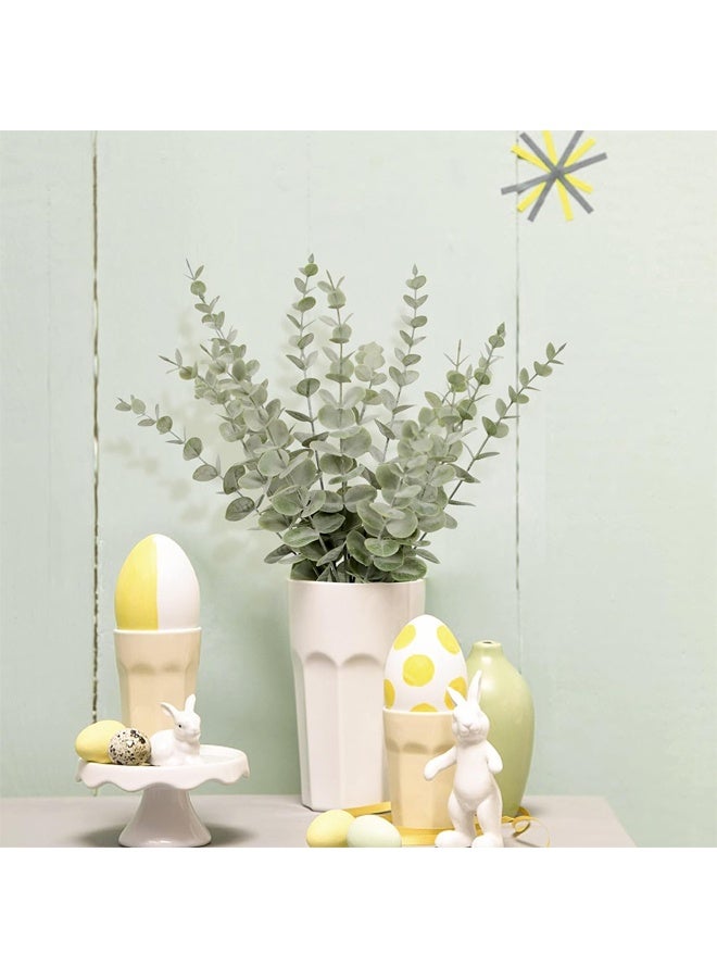 12pcs Eucalyptus Stems Artificial Eucalyptus Leaves Stems Artificial Fake Flowers for Home Office Flowers Bouquet Centerpiece Wedding Decoration Christmas Decor - Image 5