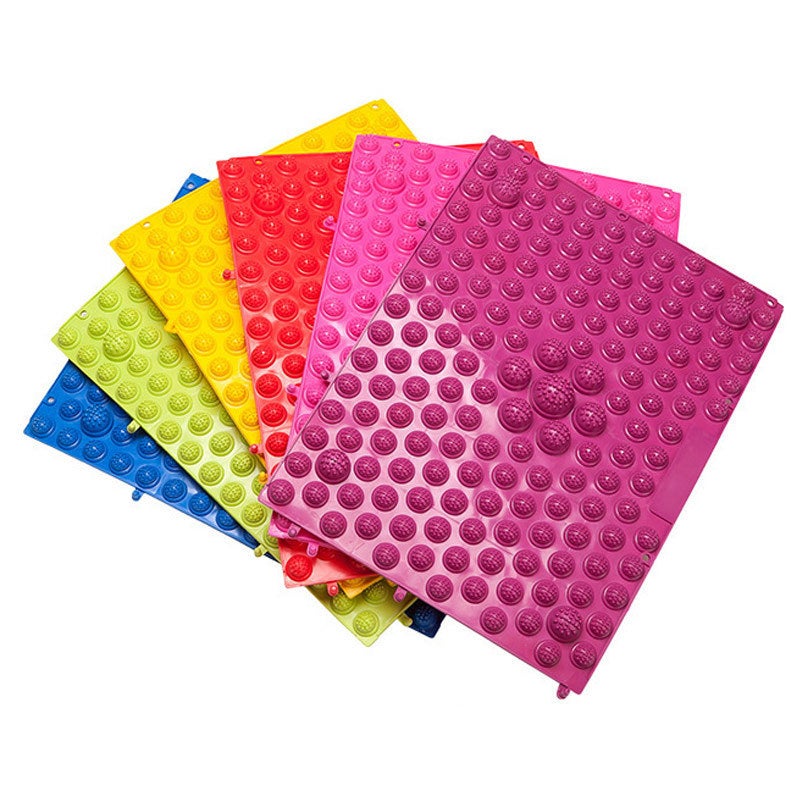 Loquat TPE Acupressure Foot Massage Mat 29x39cm Home Use Powder