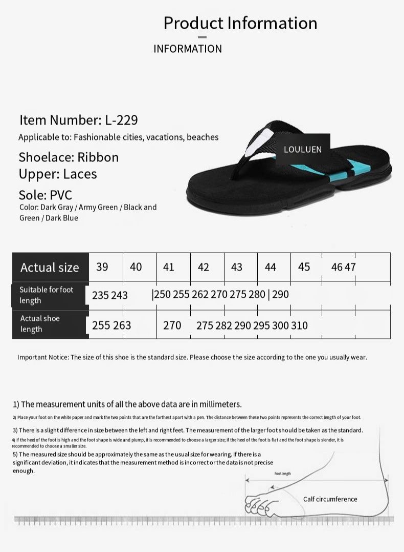 LOULUEN Non Slip Summer Beach Slippers for Home, Travel & Outdoor - Image 3