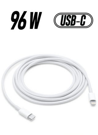 2 Meter USB-C To Lightning Cable 96W fast charging, compatible with all Apple devices, white - pzsku/Z4ABAB3820F59770ED31CZ/45/1745367761/29bfd129-597b-4fa3-a5f8-52686a535ead
