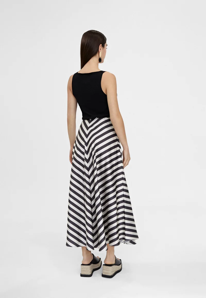 Lola Casademunt Striped midi skirt