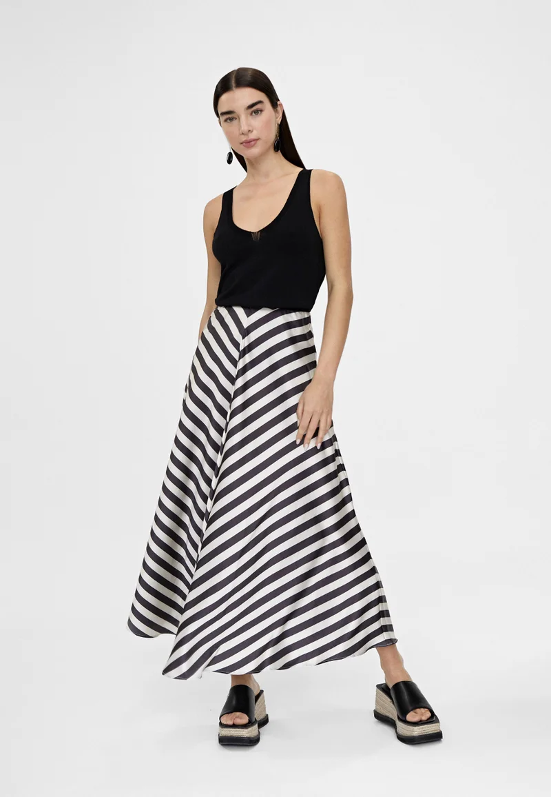 Lola Casademunt Striped midi skirt