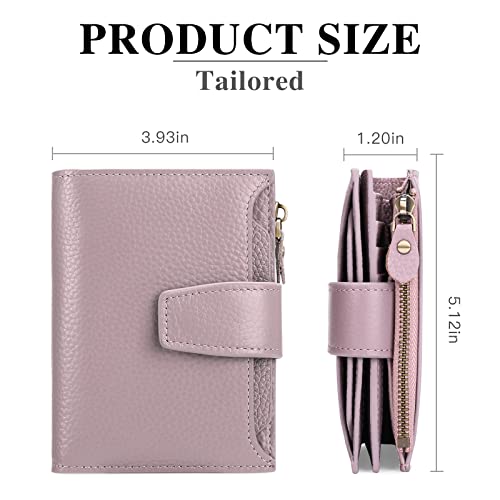 FALAN MULE Small Wallet for Women Leather Bifold Compact RFID Blocking Small Womens Wallet Purse - Image 4