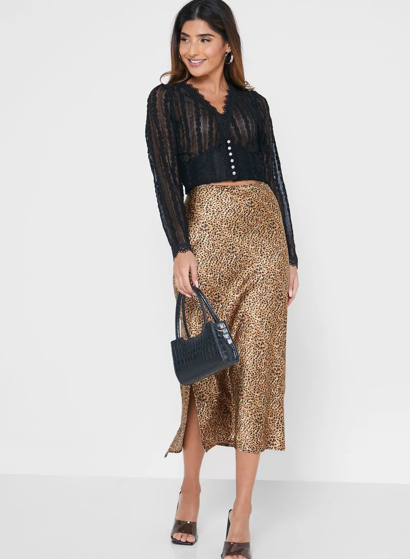 Ginger Fitted Lace Blouse