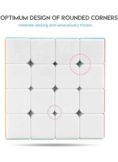 Coogam Coogam Qiyi 4x4 Speed Cube Stickerless Magic Puzzle Toy Gift for Kids and Adults Challenge (Qiyuan S Version)  - Image 4