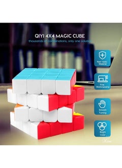 Coogam Coogam Qiyi 4x4 Speed Cube Stickerless Magic Puzzle Toy Gift for Kids and Adults Challenge (Qiyuan S Version)  - Image 3