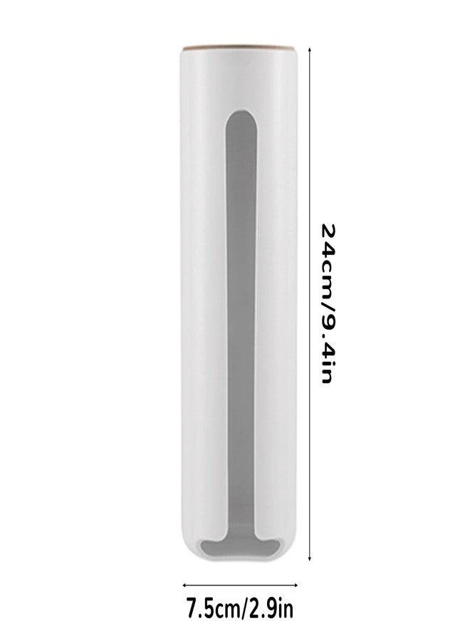 IVICOO Grocery Bag Holder Wall for Plastic Bag,Mounted with Wood Lid - Plastic Bag Holder with Suction Cup for Kitchen - Image 2