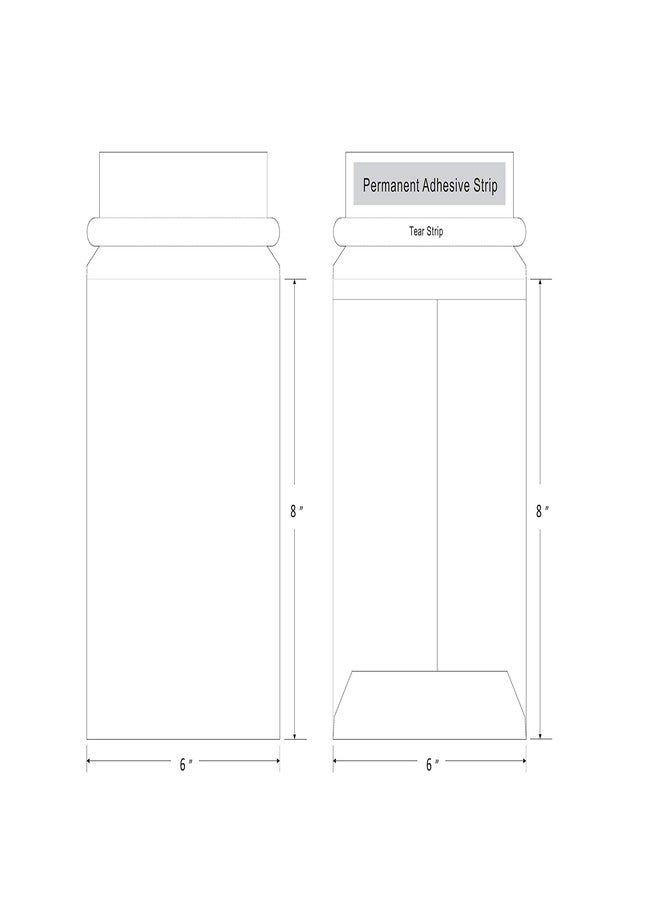 Progo 100 Pack Document White Cardboard Mailers, 6 x 8 Inches, Self Seal Adhesive Flap - Image 4